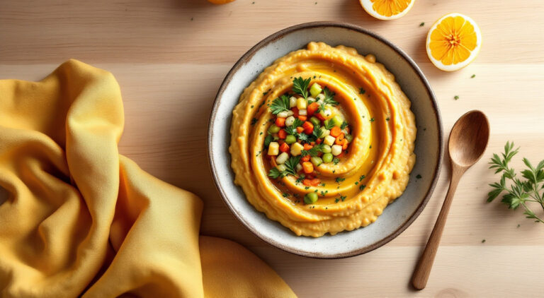 Puré de garbanzos al orégano