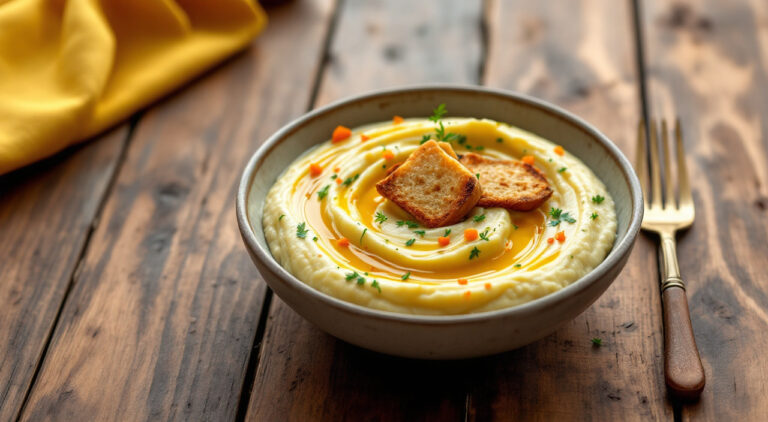 Puré de patatas con calabacín