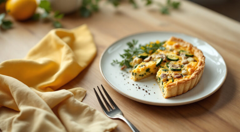 Quiché de verduras congeladas