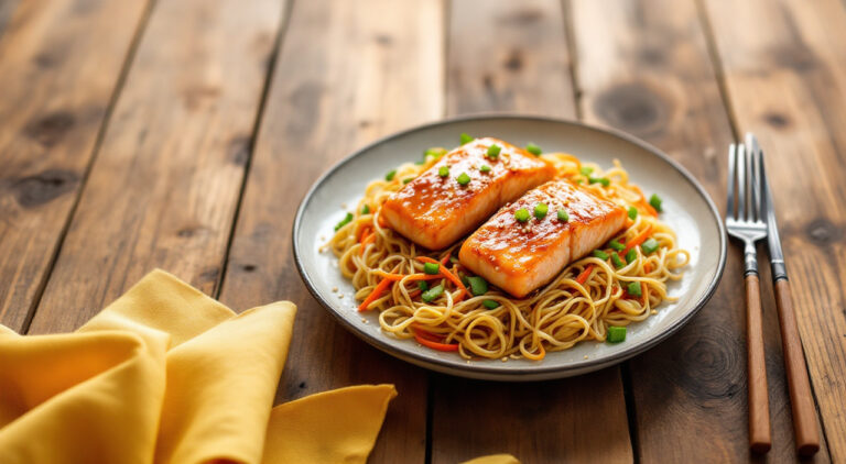 Salmon a la oriental