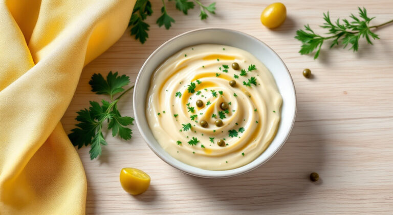 Salsa tártara con pepinillos