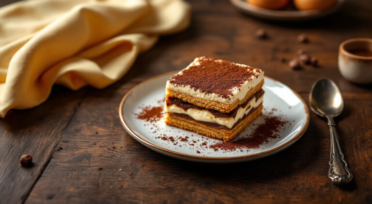 Simulacro de tiramisú con galletas maría