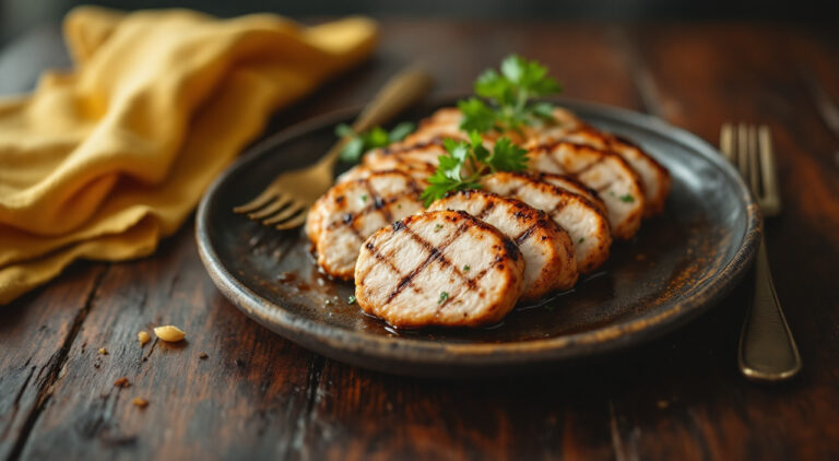 Solomillo a la plancha al ajo y perejil