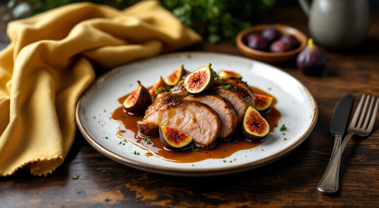Solomillo con salsa de higos