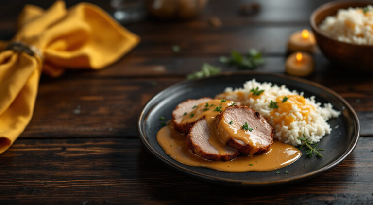 Solomillo con salsa de paté