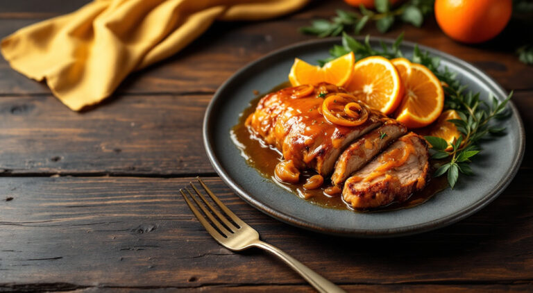 Solomillo de cerdo a la naranja al estilo de mi abuela