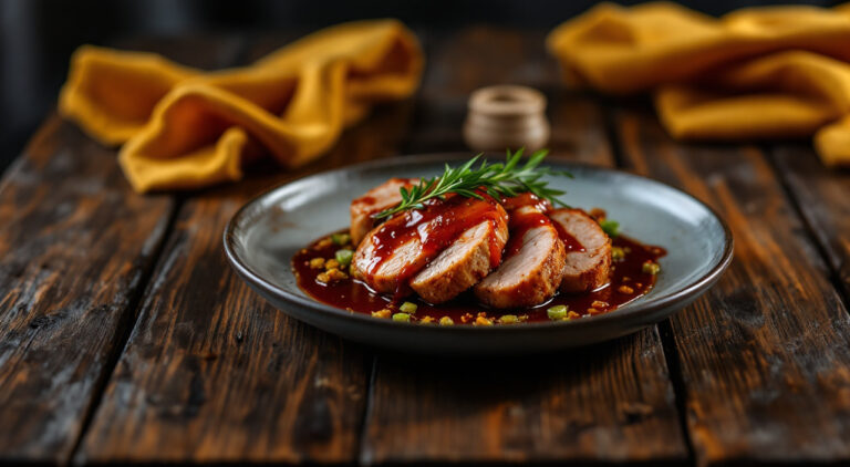 Solomillos con salsa de sobrasada