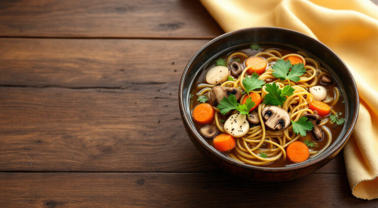 Sopa china al jengibre