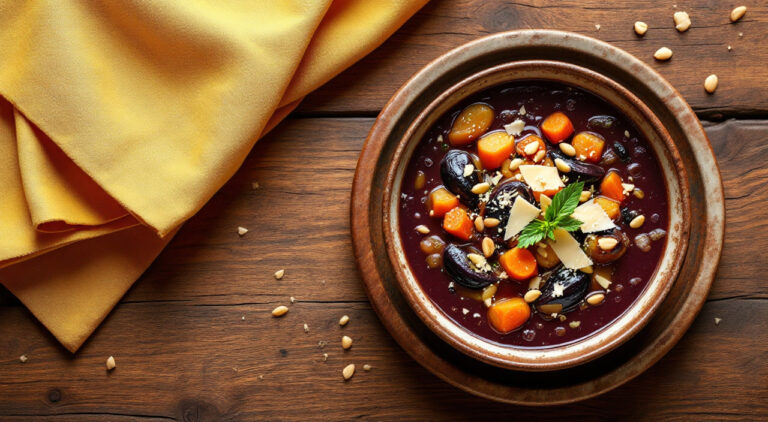 Sopa de berenjenas casera