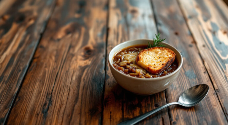 Sopa de cebolla francesa