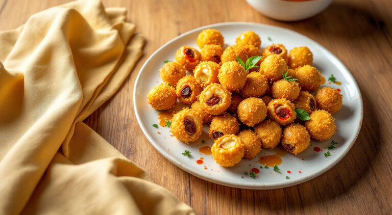 Surtido de aceitunas empanadas