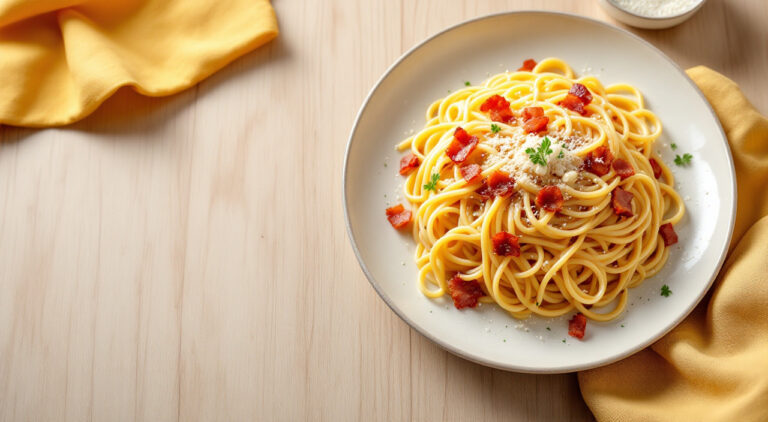 Tallarines a la carbonara