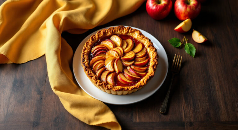 Tarta de manzana al microondas