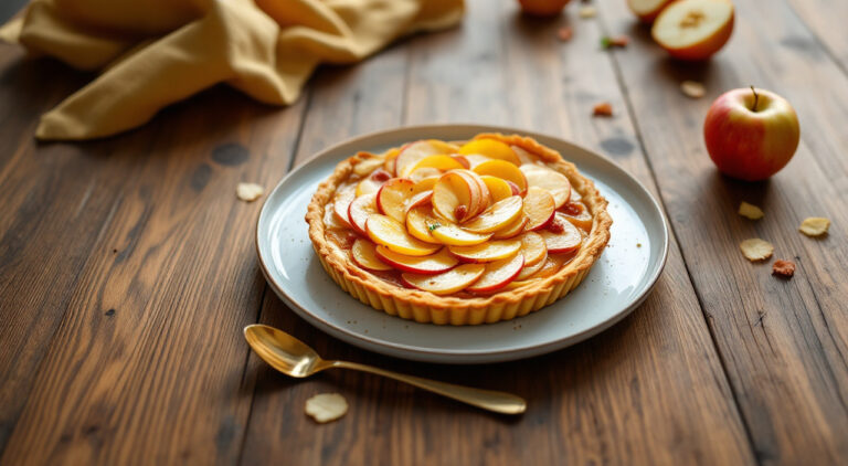 Tarta de manzana quiche