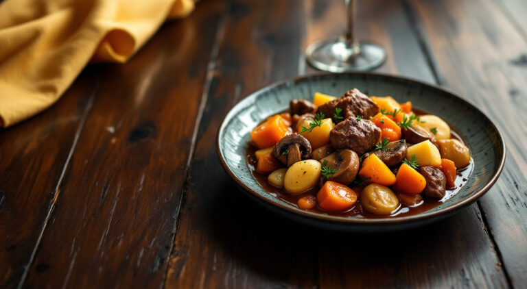 Ternera guisada con verduras