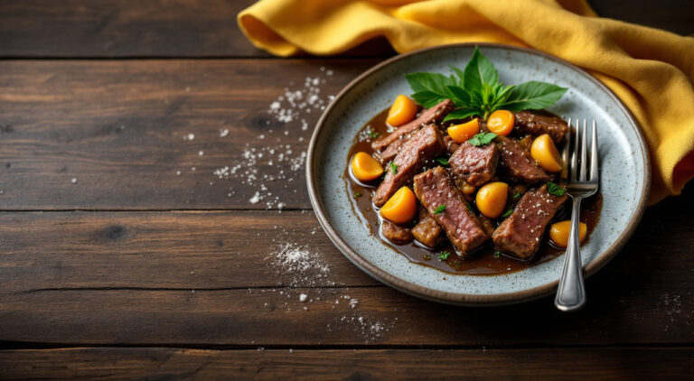 Tiras de ternera salteadas