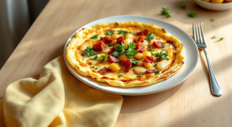 Tortilla de habas y patatas