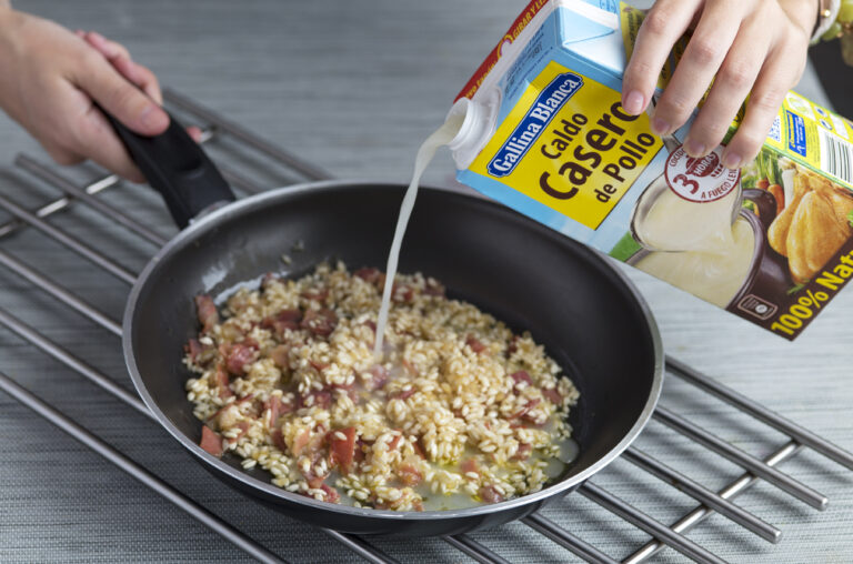 Preparación de un buen risotto
