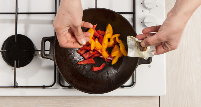 Enriquece los pimientos