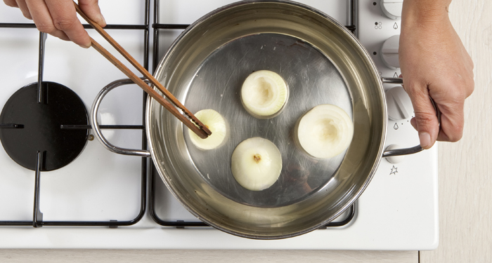 Cebollas bien cocidas