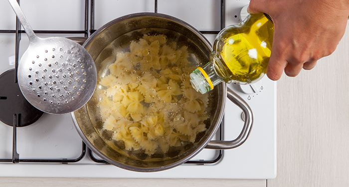 La cocción de la pasta
