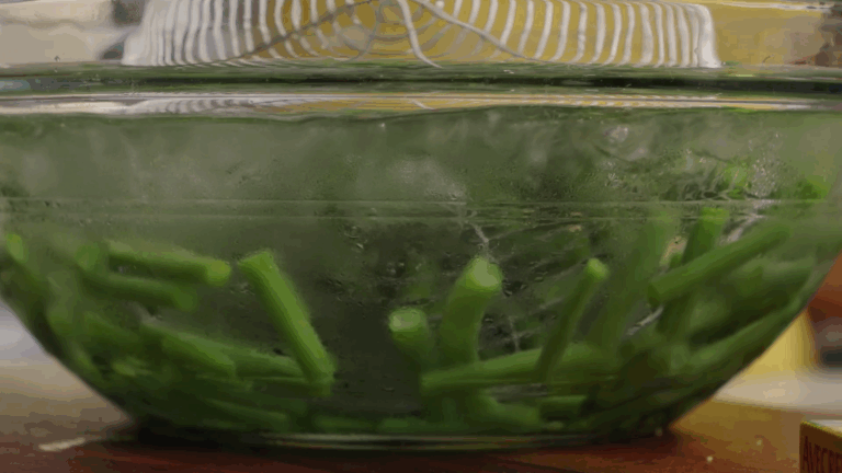 En el momento de hervir las judías, una vez hechas, es muy importante el momento de cortar su cocción.