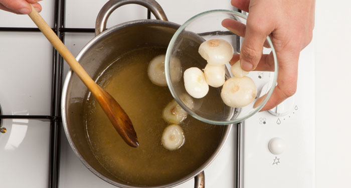 Verduras sin exceso de sal