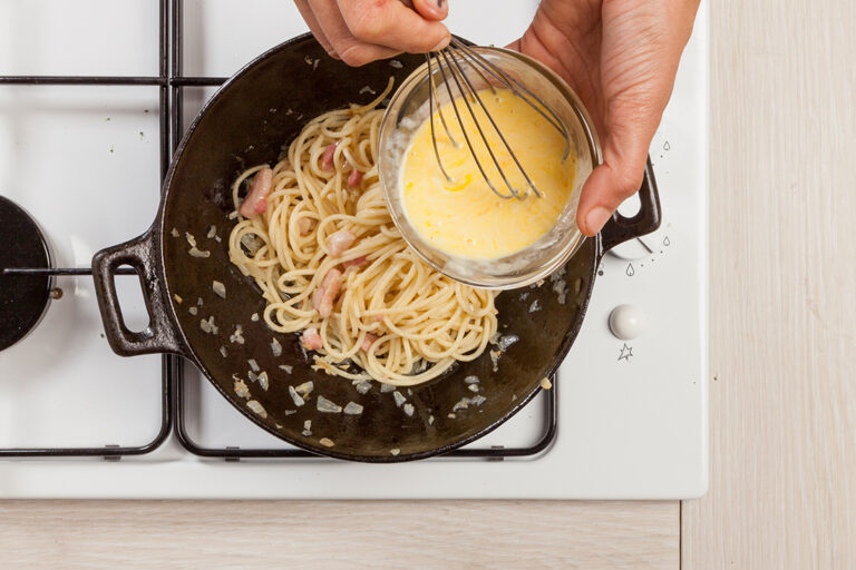 Una carbonara más ligera y sabrosa