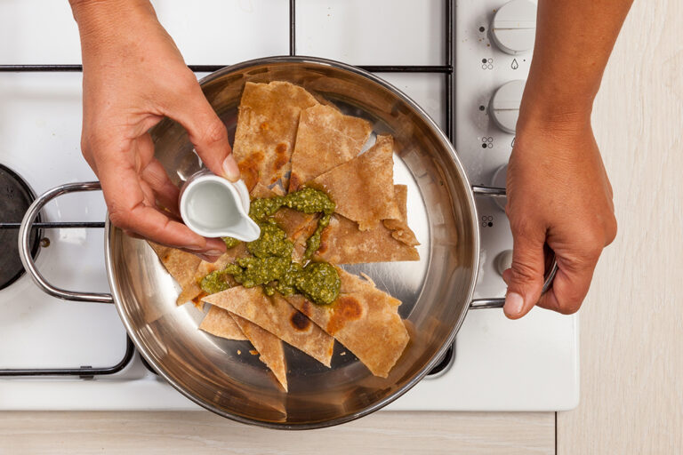 La textura adecuada para la salsa de pesto