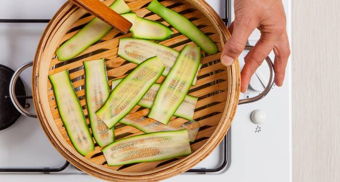 Conserva el sabor y el color de los calabacines