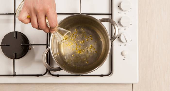 Añade aceite a la cocción de la pasta