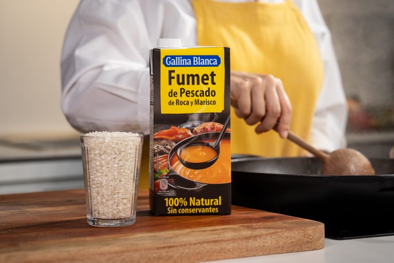 ¿sabes cuánta proporción de caldo echar para el arroz meloso?