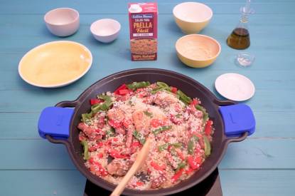 Cocción de la paella