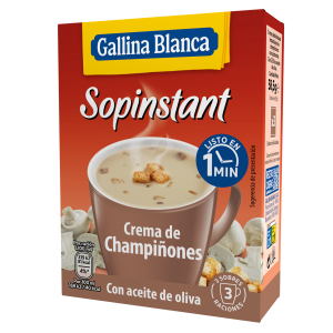 Crema de Champiñones con Picatostes