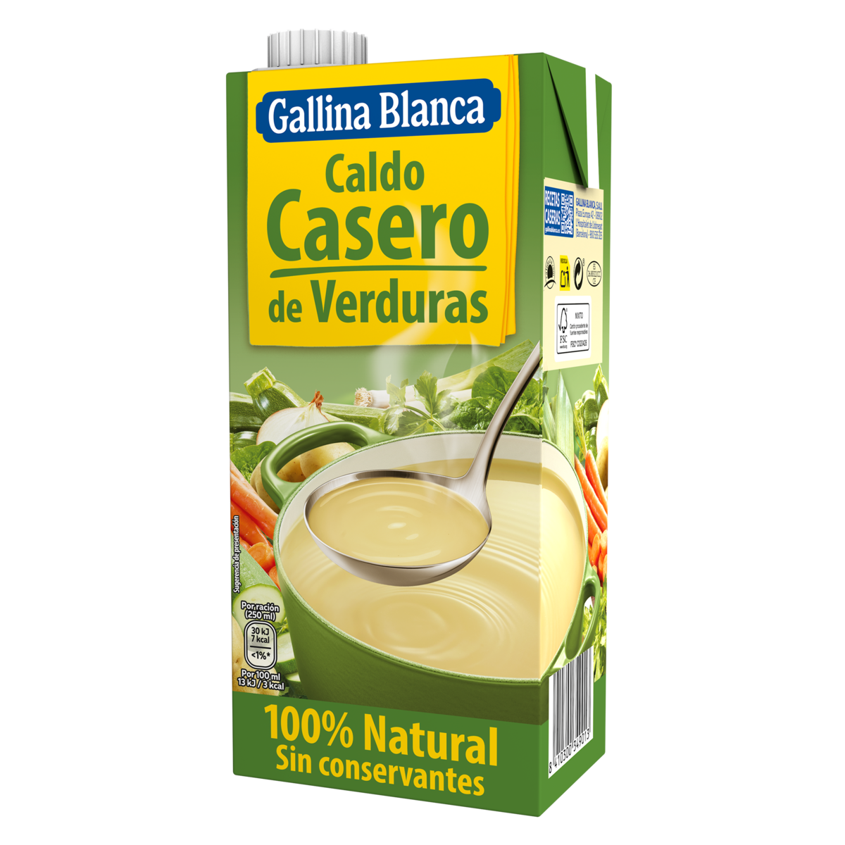 Caldo Casero de Verduras 100% Natural
