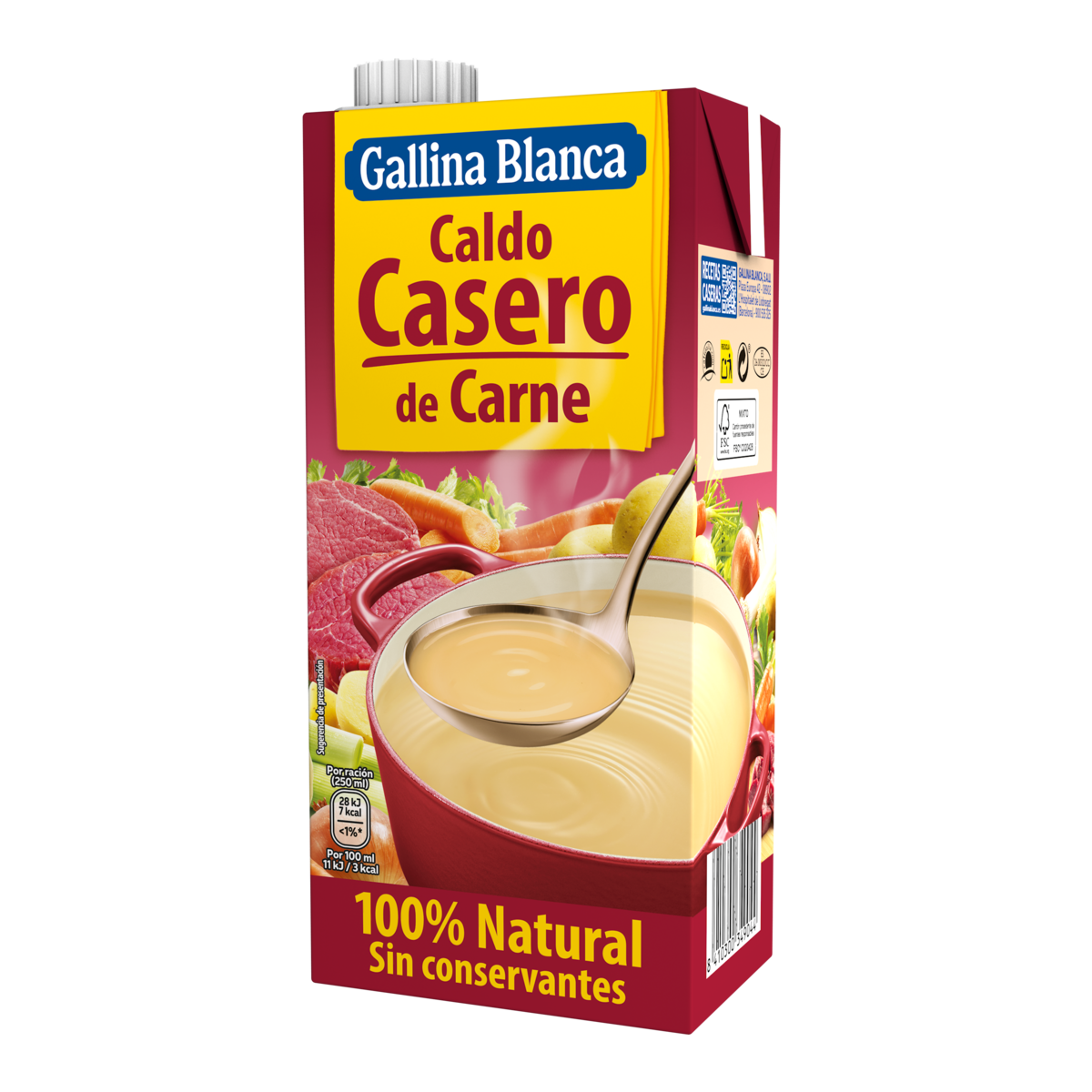 Caldo Casero de Carne 100% Natural