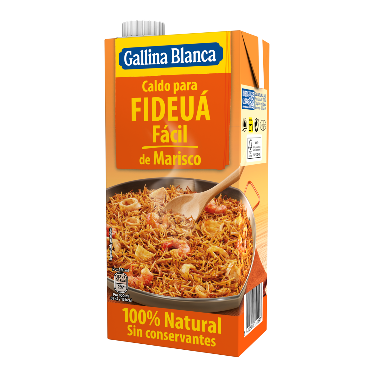 Caldo para Fideuá Fácil de Marisco 100% Natural