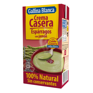 Crema Casera de Espárragos con Jamón 100% Natural