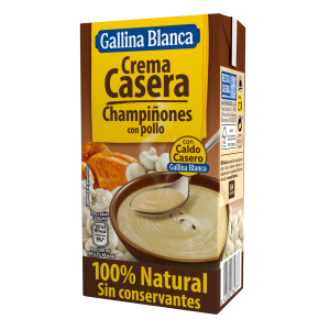 Crema Casera de Champiñones con Pollo 100% Natural