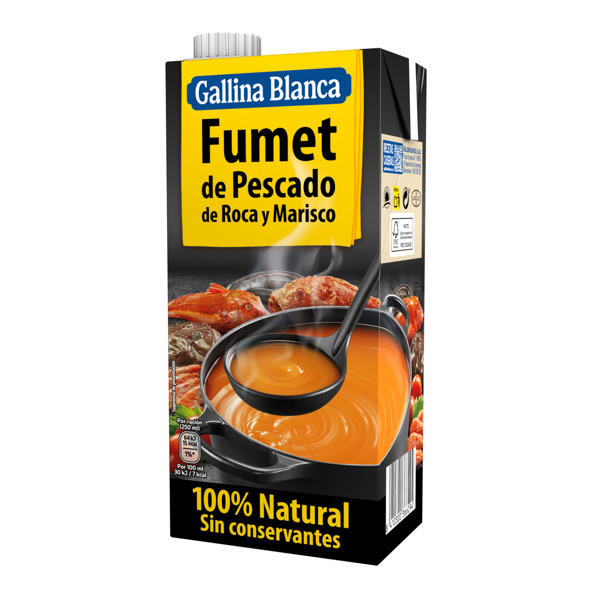 Fumet de Pescado de Roca y Marisco 100% Natural